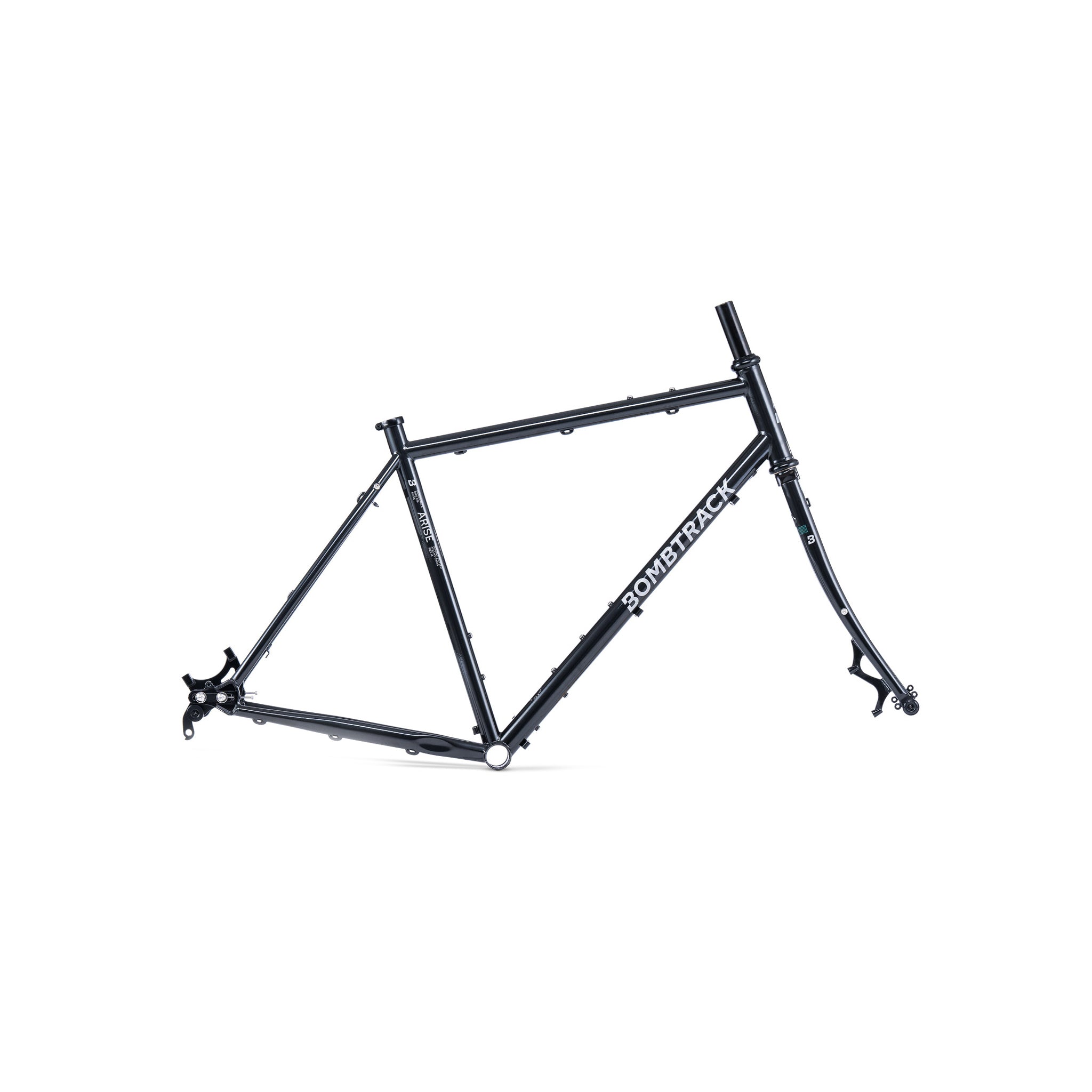 bombtrack-arise-rahmenset-metallic-schwarz-stahlrahmen-mit-gabel-und-steckachsen image 1