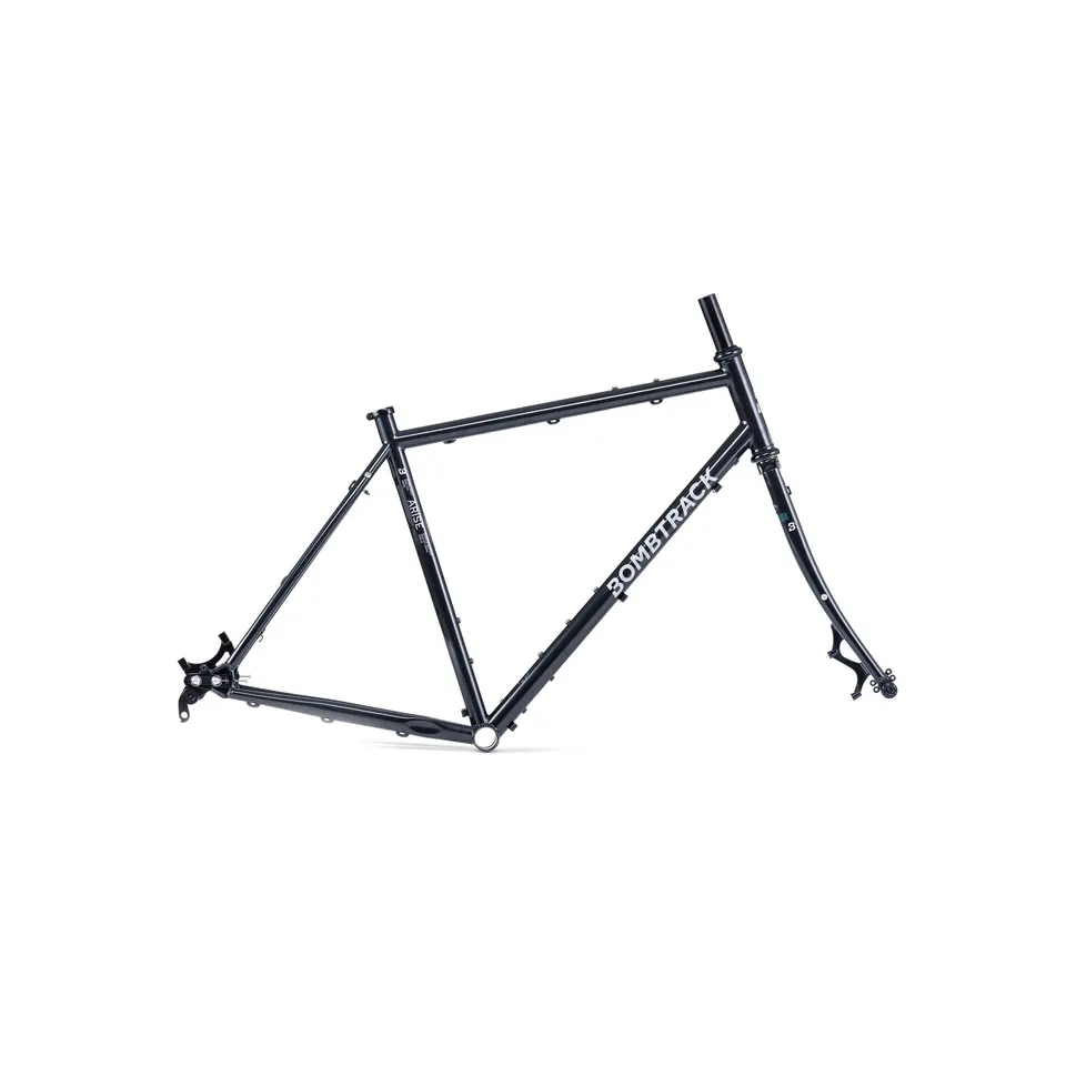 bombtrack-arise-rahmenset-metallic-schwarz-stahlrahmen-mit-gabel-und-steckachsen image 1