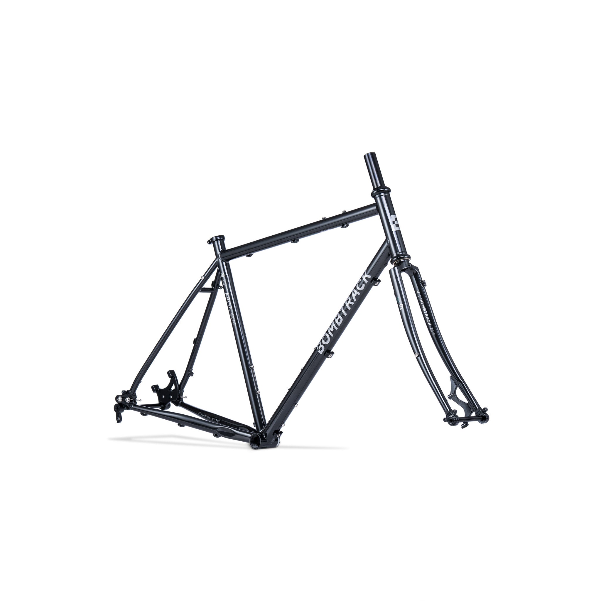 bombtrack-arise-rahmenset-metallic-schwarz-stahlrahmen-mit-gabel-und-steckachsen image 2