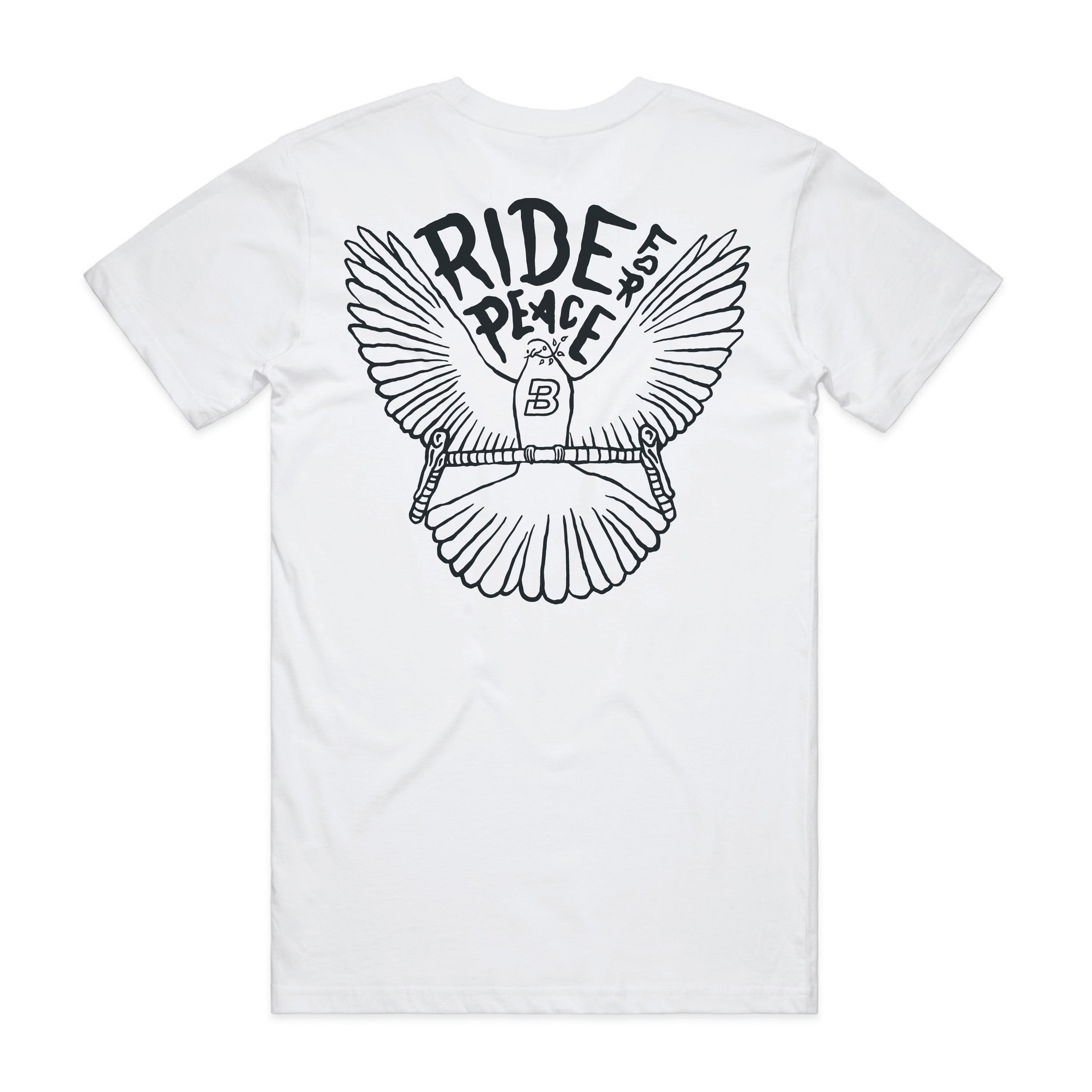 bombtrack-ride-for-peace-t-shirt image 1